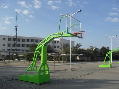 阜阳鸿鑫文体销售移动式篮球架 地埋式休闲篮球架销售